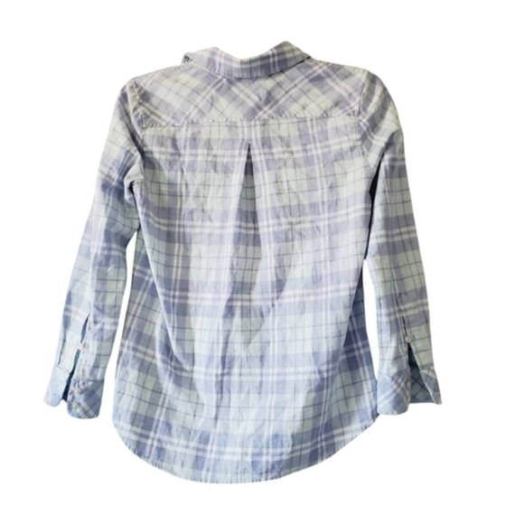 Vineyard Vines Soft Plaid Pastel Blue Cabin Button Up Shirt S - Picture 3 of 7